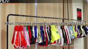 Muay Thai Boxing Shorts for Men Women Kids Gladiator Satin Fight Shorts Black Gold Kickboxing Shorts for MMA Sparring Training