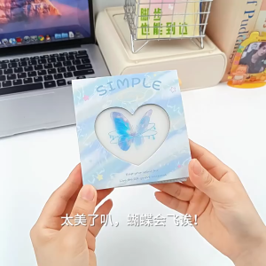 3-inch Photo Album 20 Pages Large Capacity Photo Album Mini Cute Butterfly Small Card Storage Book