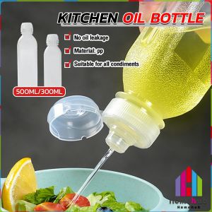 Homehub Kitchen Oil Bottle Condiment Squeeze Bottles Cooking Baking Ketchup Mustard Hot Sauces BBQ Tools