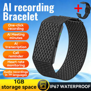 LIGE | LIGE New No Screen Health Bracelet Precise Heart Rate Blood Pressure HPV Monitor Sports Smart Watch One-click AI Recording Band