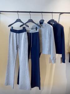 South Oil High Version Sporty Casual Set Womens Early Autumn Loose Top Sweatshirt Micro Flare Pants Two-Piece Suit