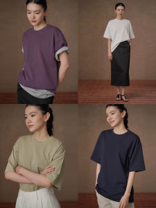 hacikis | Cool Lightweight Sunscreen Loose Basic Multi-Color T-Shirt
