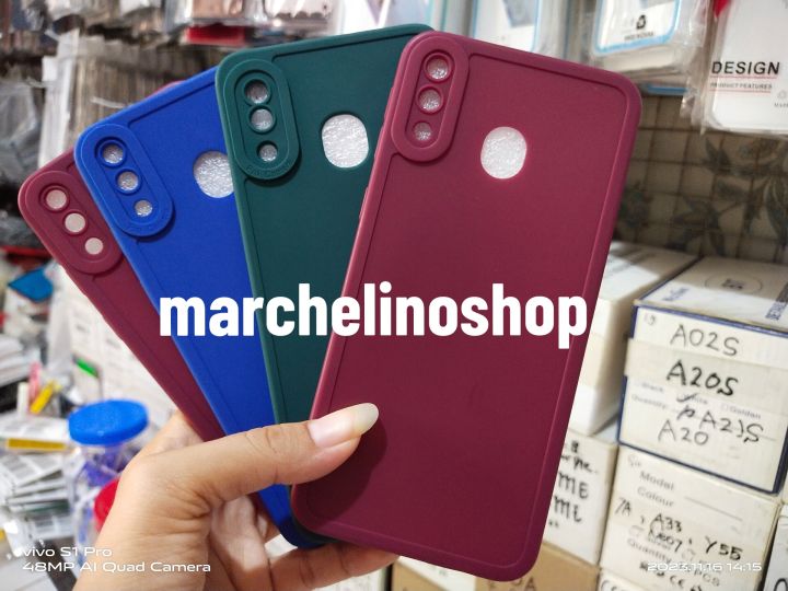 Softcase Samsung Galaxy M20 Case Macaron Pro Camera Samsung M20