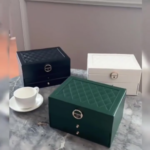 SG【4 colors】Jewellery Box Jewellery Organiser Lockable & Organizers Birthday Gifts for Women Mom