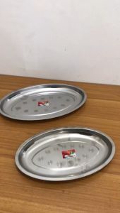 PROMO Baki Oval PJM170-171 & Piring Saji Oval Stainless Steel