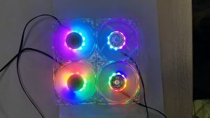 Fan Case 9 cm. Led Light 9025 CPU radiator computer silent fan พัดลมระบายความร้อน