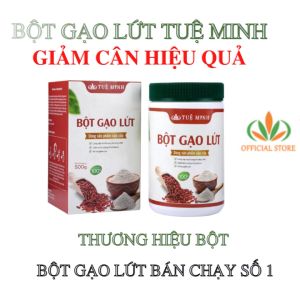Bột Gạo Lứt Huyết Rồng Nguyên Chất Tuệ Minh - Hộp 500gr
