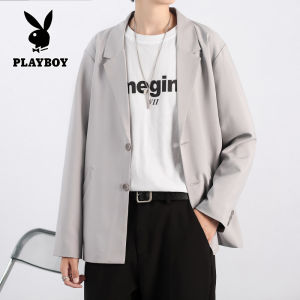 PLAYBOY High Quality Handsome Mens Small Suit Casual Suit Jacket