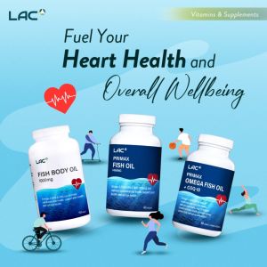 [Expiry Dec 2027] LAC Extra Strength Fish Body Oil 1000mg (90 Softgels) for Brain and Heart Health
