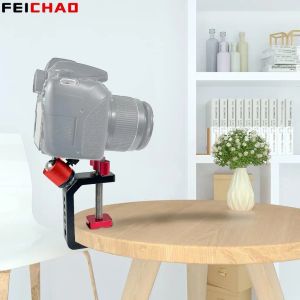 Heavy Duty Desktop C-Type CLAMP ปรับโต๊ะผู้ถือคลิป MINI Ballhead สําหรับกล้อง DSLR Photo Studio Light Stand Bracket