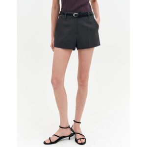PIAOYA | High Waist Grey Women Shorts