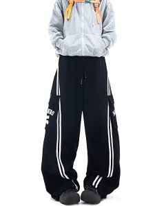 celana joger sweatpants pria celana hitam pria celana katun pinggang karet pria celana cargo Panjang pria Loose baggy gombrong kasual pria celana panjang pria kaki lebar