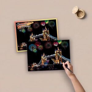 Combo 4 tranh cạo A5 nhiều chủ đề