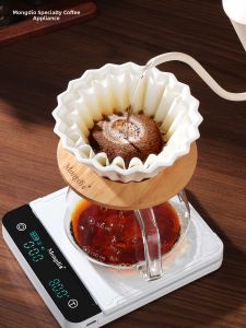 MONGDIO | Drip Cake Bowl Type V60 Coffee Filter Papers