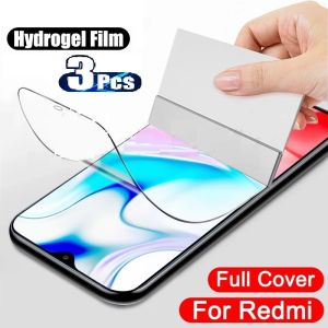 3Pcs Screen Protector Hydrogel Film For Xiaomi Redmi Note 13 14 12 11 10 9 8 Pro Plus Soft For Redmi Note 12S 11S 10S 9T 8T Film