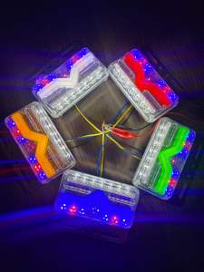 [2 Chiếc] Đèn soi lốp đèn sườn nháy chữ V siêu đẹp