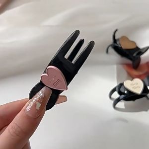 คลิปผมเกาหลี คลิปผมหัวใจตัวอักษร ผู้หญิงสูงม้าหาง Headwear คลิปหนีบ Pinapple