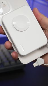 【LOCAL】PZOZ 5000mAh Magnetic Mini Power Bank For Apple Watch Wireless Charger Portable Fast Charging For iPhone iWatch Series PowerBank