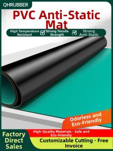 QHRUBBER | Anti-static Green Rubber Lab PVC Mat
