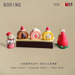 เค้กโรลสตรอเบอร์รี่ ขนมสัตว์น่ารัก ของเล่นในครัว เล่นบทบาท ของเล่นอาหาร ของเล่นสำหรับเด็ก ของเล่นที่สมจริง