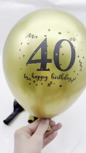14pcs gold 30 40 50 60 happy birthday balloons adult birthday party decoration 30th birthday balloons