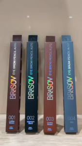 Brasov Pensil Alis Auto Type B + Sikat - Eyebrow Pencil Automatic Putar - Virgo Shoop