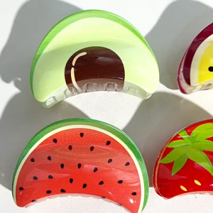 Jepit Rambut Motif Buah-Buahan Fashion Lucu Hair Clip Fruit Kiwi Watermelon Aksesoris Wanita Korea