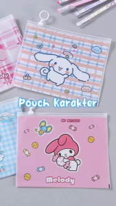 Tempat Pensil Alat Sekolah Motif Karakter / Tempat Pensil Multifungsi