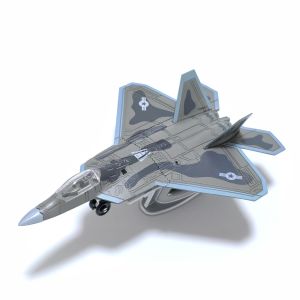 F-22 Fighter  1/100 Scale Assembly Plastic Model airplane (including base)  Home placement collection and decoration  Gift