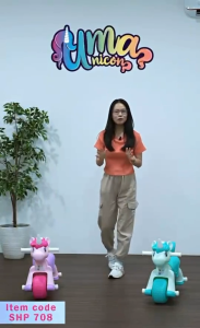 Mainan Anak SHP UMA 708 Motoran Model Kuda Unicorn dengan Fitur Musik dan Lampu di Tanduk - Toys