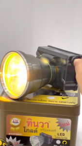 ไฟฉายคาดหน้าผาก ไฟฉายคาดหัว LED ทินวา รุ่น PL-933 ขนาด 150 W แสงขาว/แสงเหลือง (8-LO-T132/T133)
