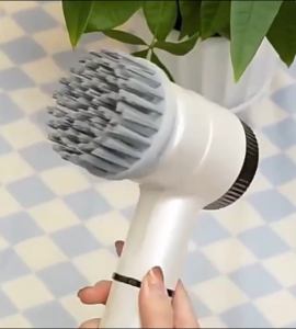 Electric Cleaning Handheld Brush Spin Scrubber Removable 5 Replaceable Brush Heads for Kitchen Clean