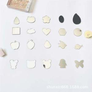 Portable Acrylic Cosmetic Mirror Ins Mobile Phone Mirror Stickers DIY Personalized Mini Phone Case Men and Women Portable Mirror Stickers