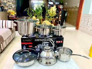Bộ nồi Đức 6 món 5 đáy siêu dày