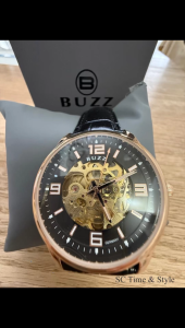 BUZZ Germany Mens Leather Automatic Watch BZ-L3004