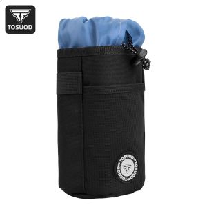 TOSUOD | TOSUOD Bicycle Handlebar Water Bottle Bag Multifunctional Bike Drink Holder Pouch Water‑Repellent Storage Bag