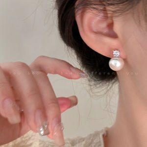 Elegant Pearl Stud Earrings French Bread Shape Womens Fashion Jewelry Luxury Sensation New 2025 Trendy Small Atmosphere