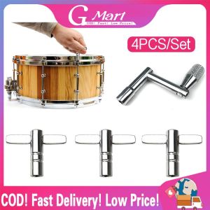 4pcs Drum Keys Kit with Continuous Motion Speed Key Percussion Key Key Drum Tuning T Parts Type Wrench Standard Square Drum-Tuning-Key