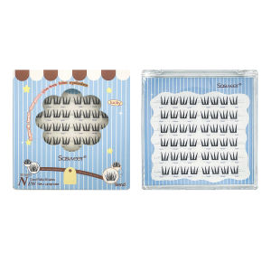 ขนตาปลอมแม่เหล็กแบบธรรมชาติ 48 ช่อ ไม่ต้องใช้กาว ใช้ซ้ำได้ ขนตาปลอมฟู งอนสวย สำหรับสาวๆ