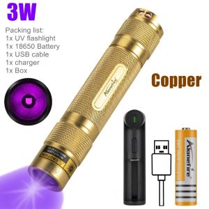 Đèn Pin UV LED Công Suất Cao 10W 365nm Dùng Phát Hiện Nước Tiểu Thú Cưng Nấm Da Săn Bọ Cạp Đánh Dấu Chó Mèo Chống Nước
