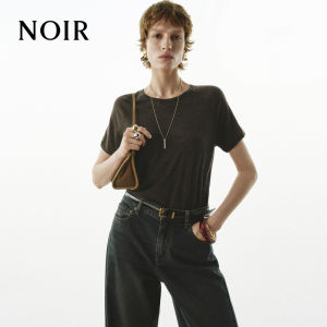 MO&Co. | Black Series Woolen Sweater Fine Merino Semi-sheer Textured