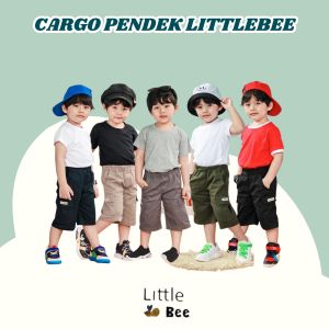 Celana Anak Cargo Pendek Littlebee Size 1-5 Tahun