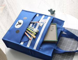 New A4 Tuition Bag Handbag Canvas Tuition Bag Elementary School Student Schoolbag Tuition Bag Art Bag Bag Handbag