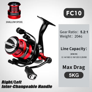 Máy Câu Cá Proberos Spinning Reel 8KG Lực Kéo Tối Đa Tỷ Số Truyền 5.2:1 Dành Cho Nước Ngọt & Nước Mặn Câu Cá Bass Và Pike Tay Quay Thuận/tả Tay Bánh Xe Tải Trước.