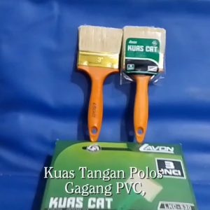 Kuas Tangan Polos Gagang Pvc  Koas Cat Gagang Fiber
