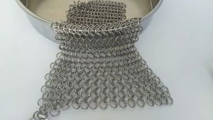 4/6Inch Membersihkan Bola Stainless Steel Cast Iron Cleaner Chainmail Scrubber Home Cookware Kitchen Tool