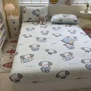 【SG】100% Cotton Fitted Bedsheet Bedsheet Super Soft Cartoon Bed Sheet Cute Fitted Sheet Soft Bed Cover Pillow Case for Girls Teens Kids