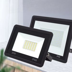 LED Floodlight กันน้ํากลางแจ้ง AC110V AC220V 10-300W Courtyard โรงงานโฆษณา Spotlight ก่อสร้าง Site Probe แสง