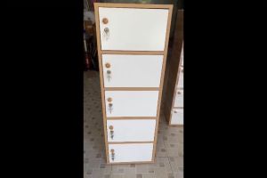 Tủ locker gỗ 5 cánh 1 khoang đựng đồ cá nhân