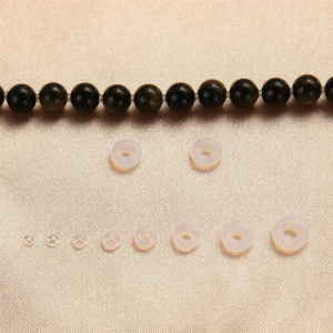 Silicone Spacer Beads DIY Handmade Crystal Pearl Jewelry Bracelet Necklace Anti-wear Soft Rubber Spacer Beads Accessories